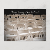 65th誕生日パーティースチェアを保存 案内ポストカード (正面)