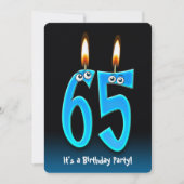 65th誕生日パーティー(目玉) 招待状 (正面)