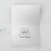 65th誕生日ペリカンオンア波止場 カード (内部)