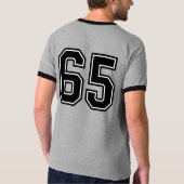 65th誕生日リンガー tシャツ (裏面)