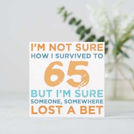 65th誕生日凡例 カード (スタンド正面)