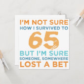 65th誕生日凡例 カード (正面/裏面インサイチュ)