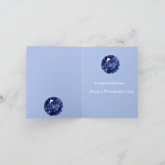 65th Anniversary Sapphire編集可能 カード (内部)