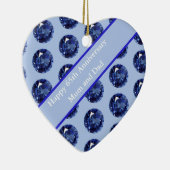 65th Anniversary Sapphire編集可能 セラミックオーナメント (右)