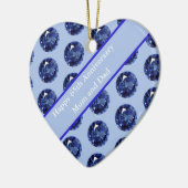 65th Anniversary Sapphire編集可能 セラミックオーナメント (左)