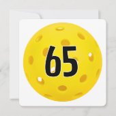 65th Birthday Pickleball Party 招待状 (正面)