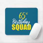 65th Happy Birthday Squad Party Bday Family Group  マウスパッド (マウス)