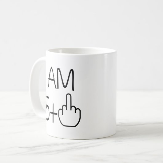 66おもしろい番目の誕生日コーヒーマグ コーヒーマグカップ (正面左)