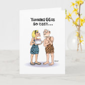 66おもしろい誕生日 カード (黄色い花)