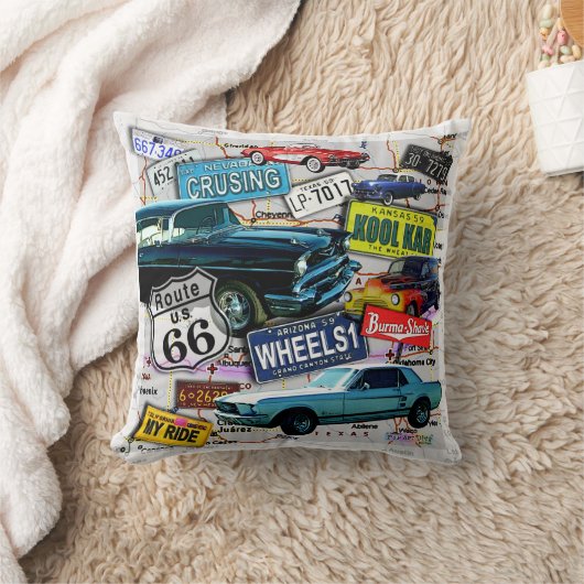 66のヴィンテージ車、遠征を導いて下さい クッション (ブランケット)