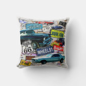 66のヴィンテージ車、遠征を導いて下さい クッション (正面)