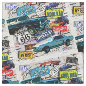 66のヴィンテージ車、遠征を導いて下さい ファブリック (クローズアップ)