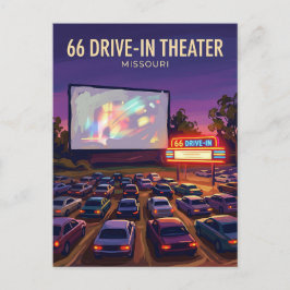 66ドライブインシアター USA ポストカード