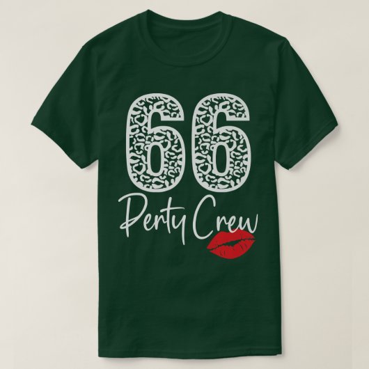 66パーティークルー飲みビアギフト66年幸せ Tシャツ (デザイン正面)
