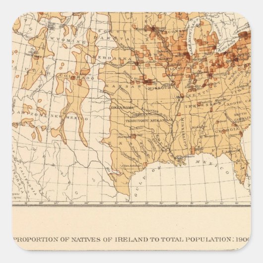 66先住民アイルランド1900 スクエアシール (正面)