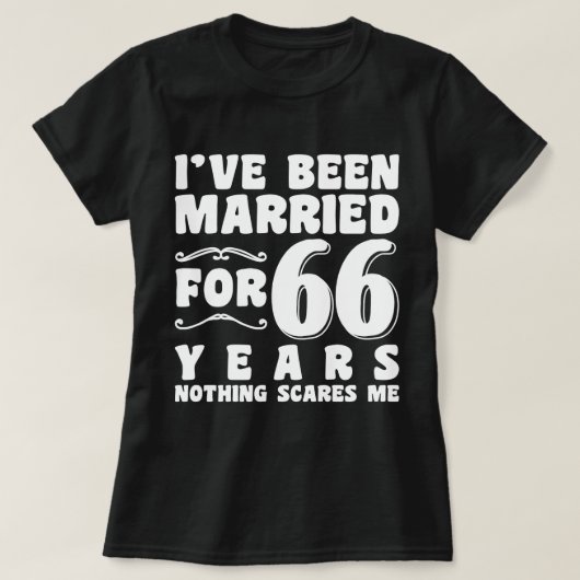66年目の結婚記念品 Tシャツ (デザイン正面)