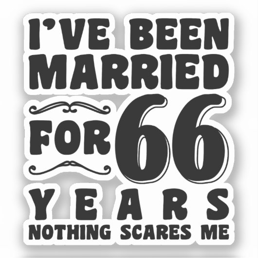 66年間の結婚生活を送る祖父母はかっこいい シール (正面)