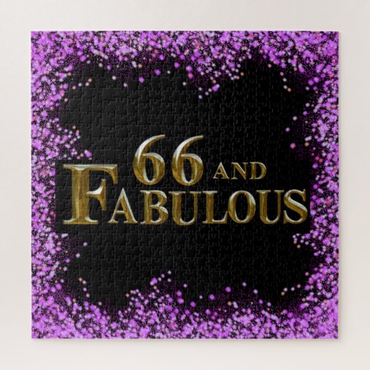 66歳の誕生日 ジグソーパズル (縦)