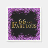 66歳の誕生日 スタンダードカクテルナプキン (正面)