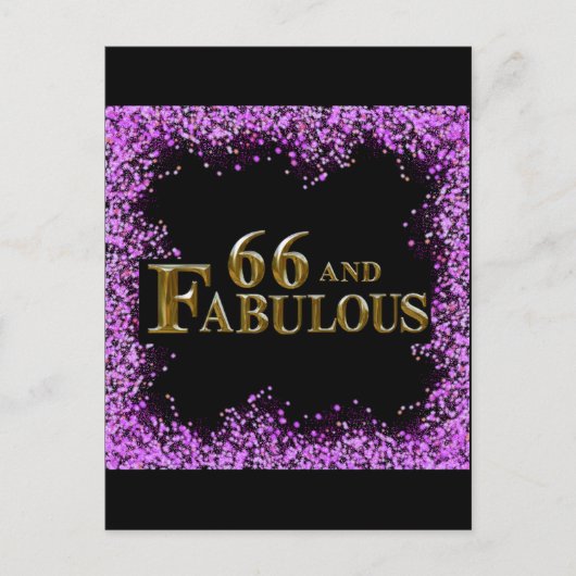 66歳の誕生日 ポストカード (正面)