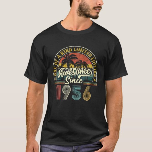 66歳ヴィンテージ1956年限定66号鳥 Tシャツ (正面)