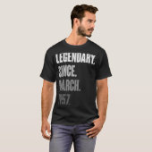 66歳ヴィンテージ1957誕生日3月66日 Tシャツ (正面フル)