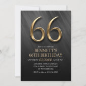 66番目の誕生日招待状 招待状 (正面)