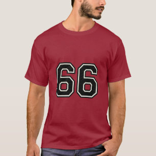 66番 バーシティ スポーツジャージ   66歳の誕生日 Tシャツ