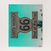 66系統サンタモニカ。クリスマスの挨拶 ジグソーパズル (縦)