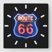 66系統 スクエア壁時計 (正面)