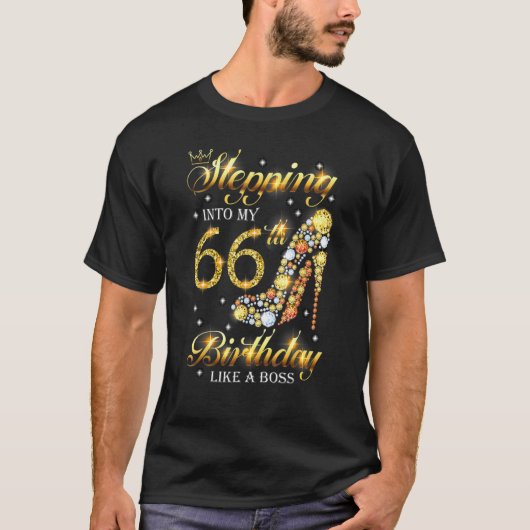 66誕生日に入ってボスW Tシャツ (正面)