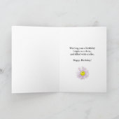 66誕生日カードと笑顔の幸せ カード (内部)