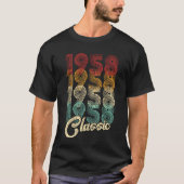 66誕生日クラシックギフト1958年66歳 Tシャツ (正面)