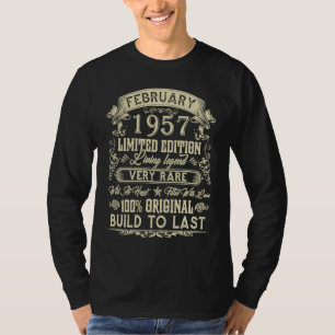 66誕生日66歳レトロヴィンテージ2月 Tシャツ