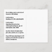 66誕生日-おもしろい花火、レインボールック"66" ポストカード (裏面)