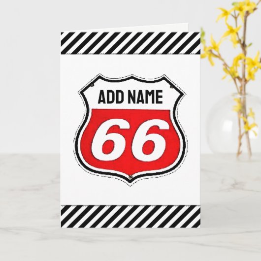 66誕生日 カード (黄色い花)