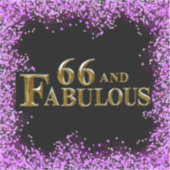 66誕生日 シール (正面)