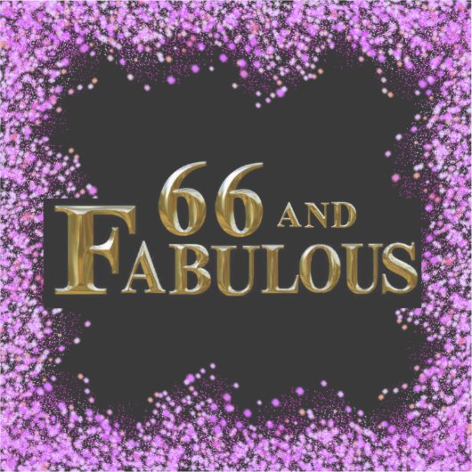 66誕生日 シール (正面)