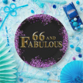 66誕生日 ペーパープレート (パーティー)