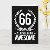 66誕生日(66歳素晴らし) カード (黄色い花)