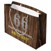 66誕生日: Country インスパイア Western  Look, Name ラージペーパーバッグ (裏面アングル)