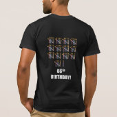 66誕生日Tシャツ(ろうそく付) Tシャツ (裏面)