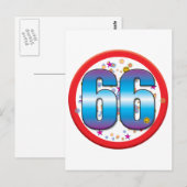 66誕生日v2 ポストカード (正面/裏面)