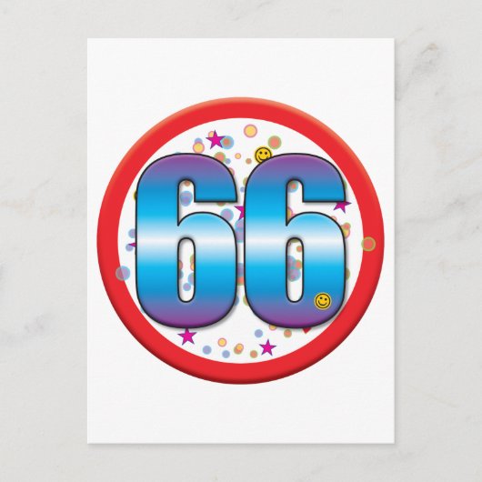 66誕生日v2 ポストカード (正面)