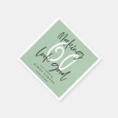 660人を良い誕生日パーティーに見せる スタンダードカクテルナプキン (角)