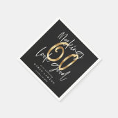 660人を良い誕生日パーティーに見せる スタンダードカクテルナプキン (角)