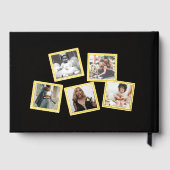 660歳の誕生日の写真ブラック・金ゴールド・ゲストブック ゲストブック (裏面)