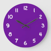660099紫色 ラージ壁時計 (正面)