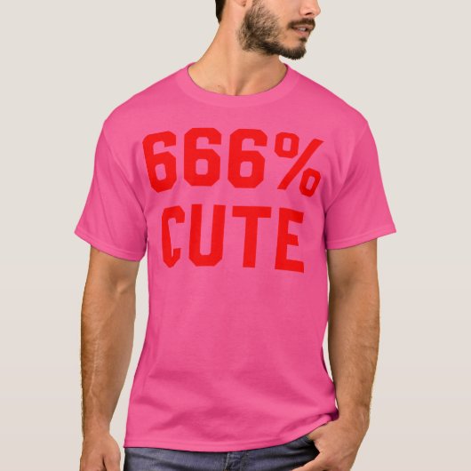 666かわいい Tシャツ (正面)