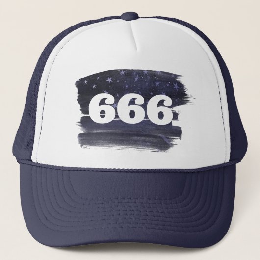 666エンジェル数スターハイトセルフアライメント キャップ (正面)